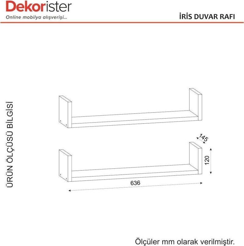 İris Duvar Rafı