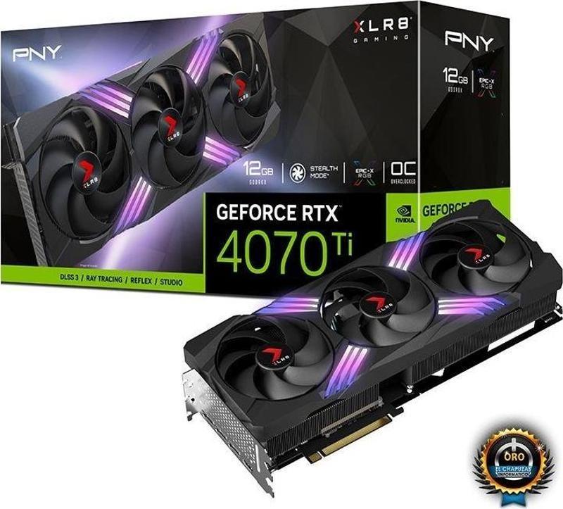 RTX4070Ti XLR8 Gaming VERTO 12GB GDDR6X 192Bit VCG4070T12TFXXPB1 DX12 Gaming Ekran Kartı