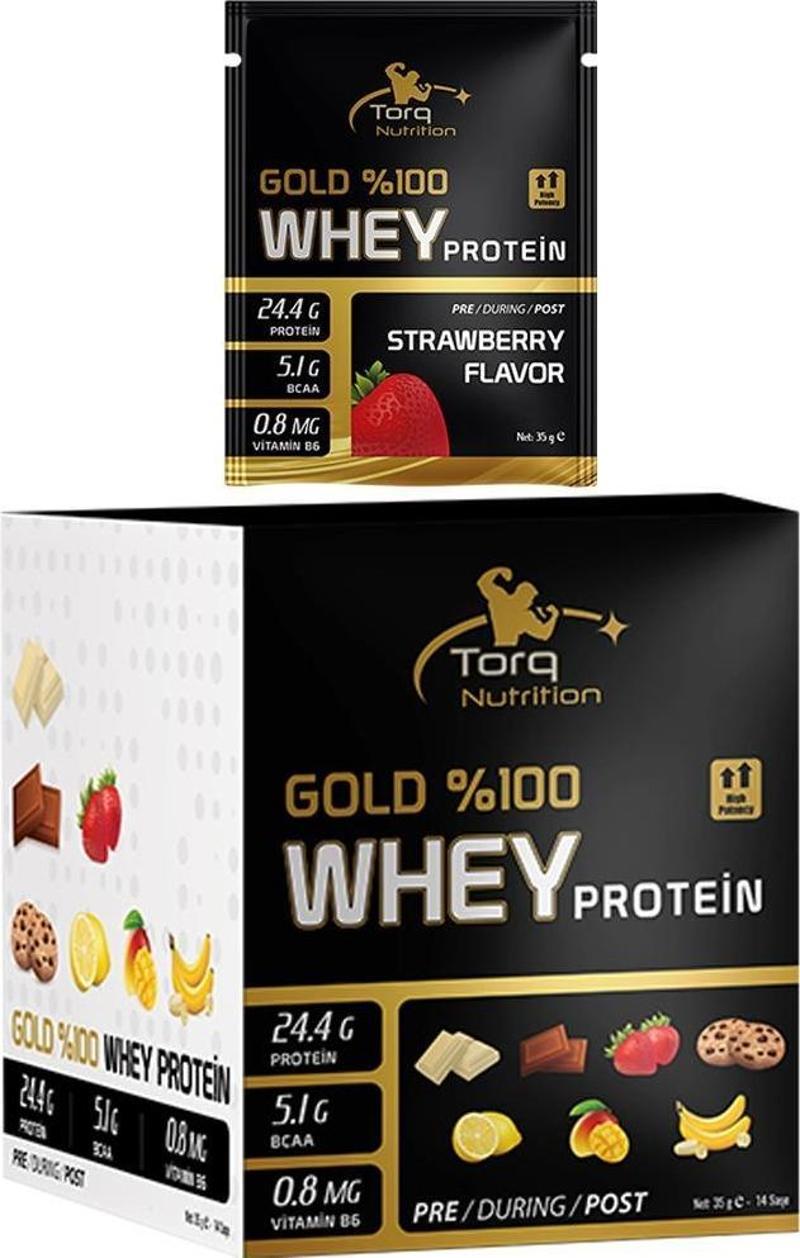 Gold Whey Protein 35 Gr x 14 SAŞE - Çilek