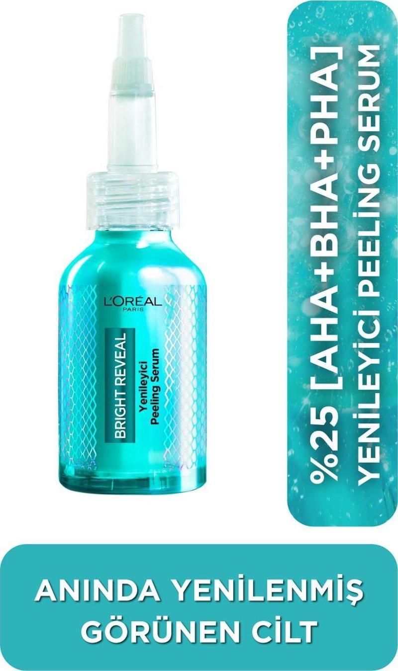 Bright Reveal Koyu Lekelere Karşı Hızlı Etkili Yenileyici Peeling Serum 25% [AHA + BHA + PHA] 25 ml