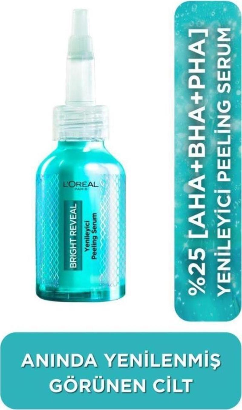 Bright Reveal Koyu Lekelere Karşı Hızlı Etkili Yenileyici Peeling Serum 25% [AHA + BHA + PHA] 25ml