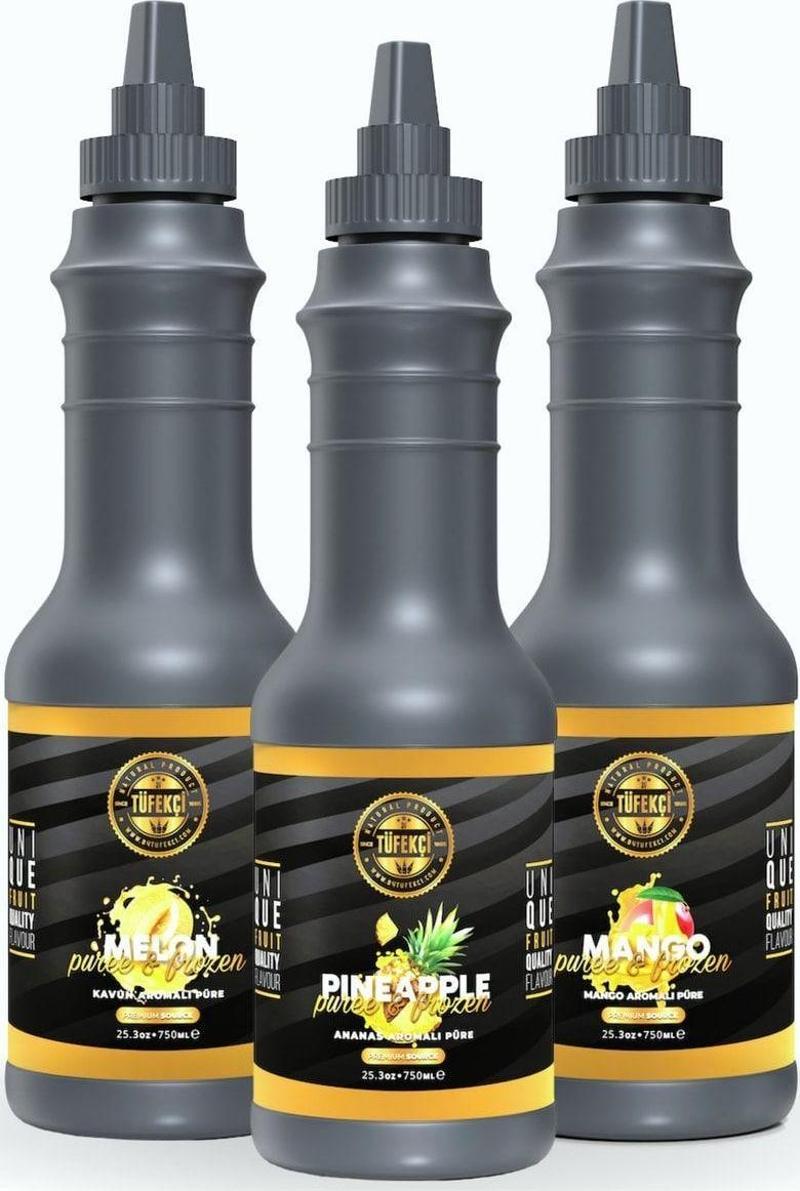 Mango, Kavun Ve Ananas Meyve Püresi 3 X 1 Lt