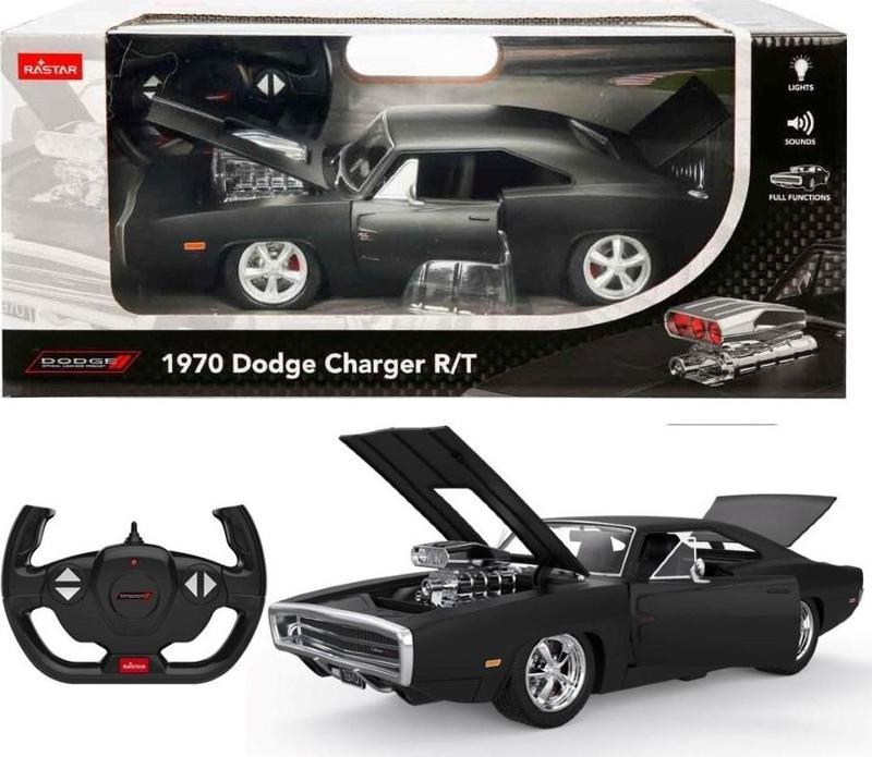 1:16 Uzaktan Kumandalı Araba 1970 Dodge Charger R/T 33 Cm