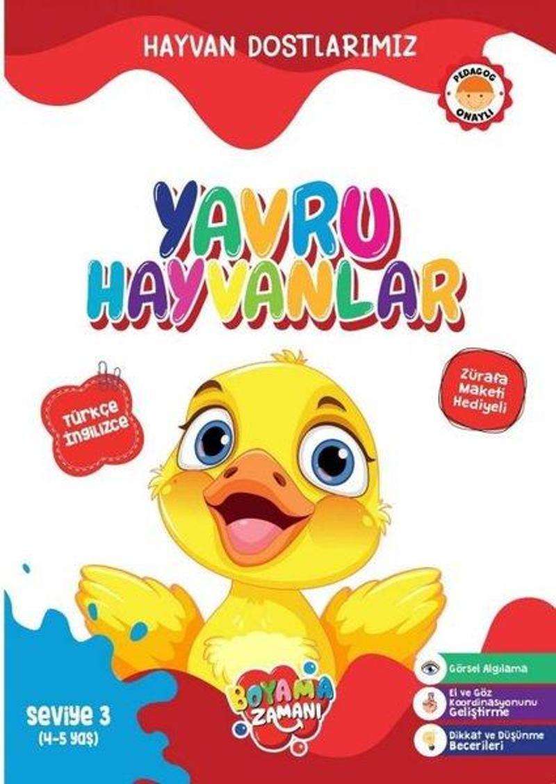 Hayvan Dostlarımız Yavru Hayvanlar - Seviye 3 (4 - 5 Yaş)