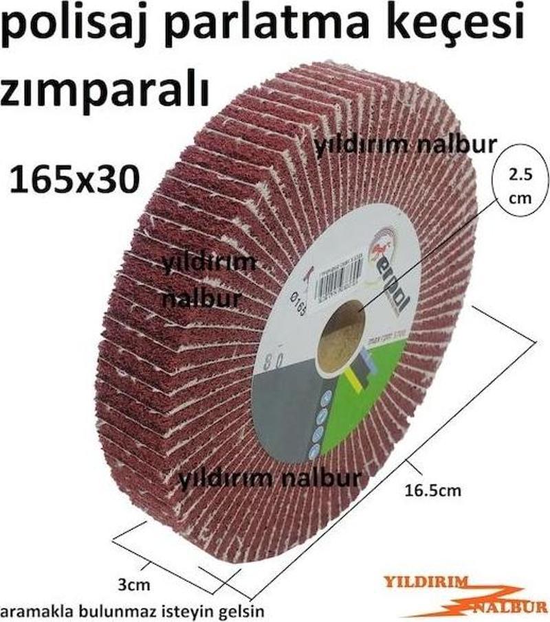 Cila Keçesi Zımparalı Parlatıcı 165Lik Polisaj Kırmızı Keçe