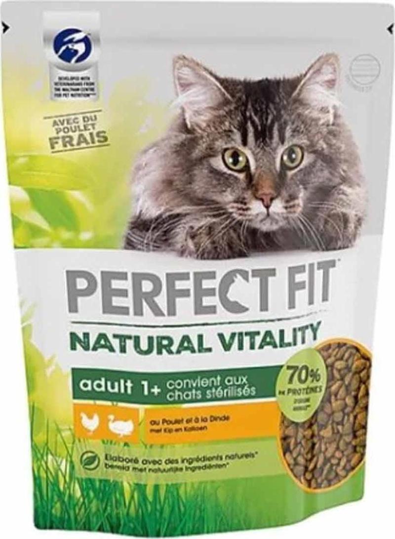 Natural Vitality Tavuklu ve Hindili Yetişkin Kedi Maması 1 Kg