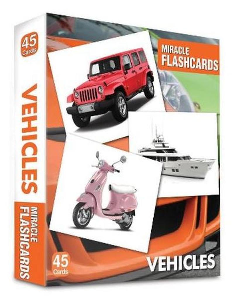 MK Publications Miracle Flashcards Vehicles - 45 Pictures - Kolektif CV9347