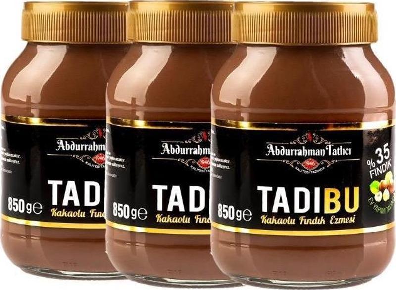 Tadıbu Kakaolu Fındık Ezmesi 850 gr x 3 Adet