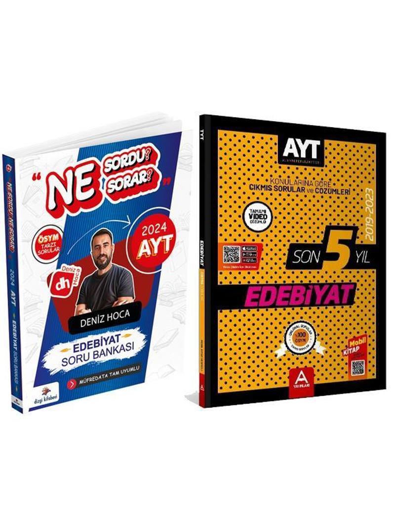 Dizgi Kitap 2024 AYT Edebiyat Ne Sordu Ne Sorar Soru + A Yayınları AYT Son 5 Yıl Çıkmış Soru 2'li