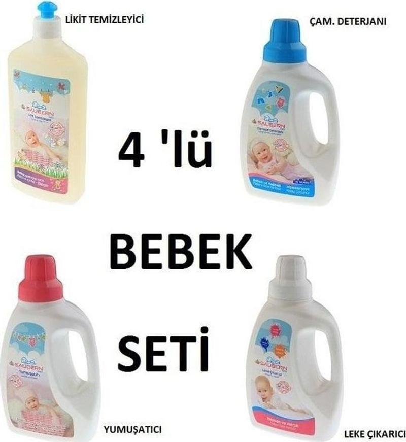 Bebek Çamaşır Deterjanı, Yumuşatıcı, Leke Çıkarıcı, Likit Temizleyici