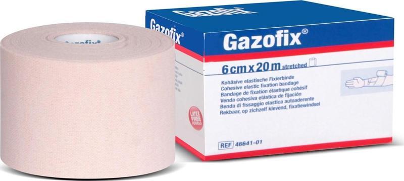 Gazofix 6cm x20m LF Bsn Fiksasyon Bandajı Ten