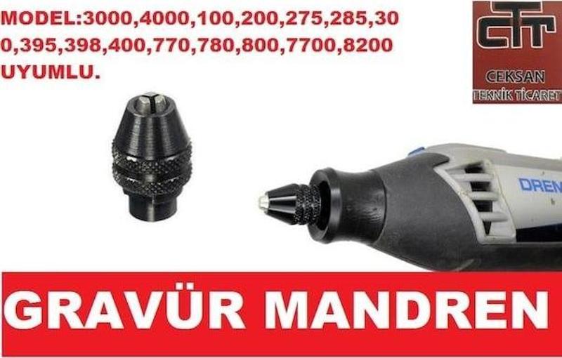 Gravür Mandren 3000 4000 Model Uyumlu 0.5-3.2Mm Ayarlı Mandren