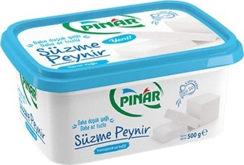 Süzme Peynir Az Yağlı Az Tuzlu 500 Gr