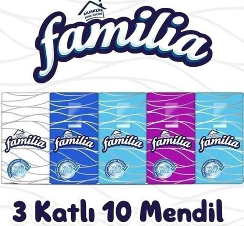 Mendil 3 Katli 10 Paket x 2 Adet = 20 Paket Çep Mendili Hijyenik Ultra Yümüşak Mendil