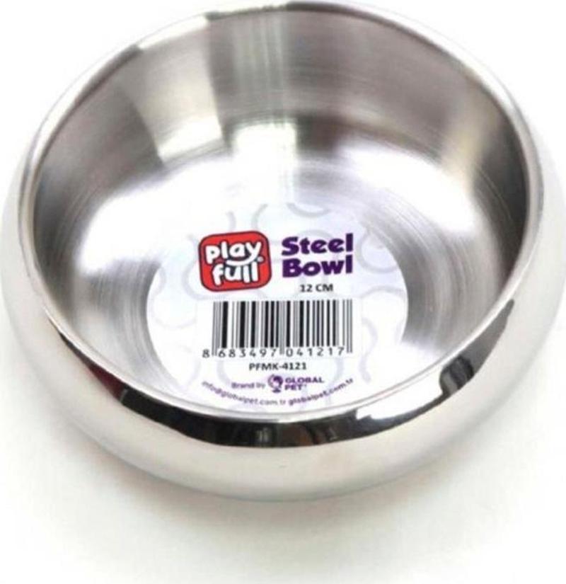 SWT1120 ANTİSKİD BELLY DOUBLE Kedi Köpek Çelik Mama Kabı 12cm