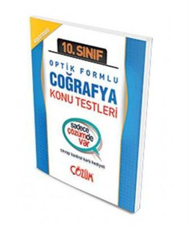 10.SINIF COĞRAFYA KONU TESTLERİ YAPRAK TEST - ÇÖZÜM YAYINLARI