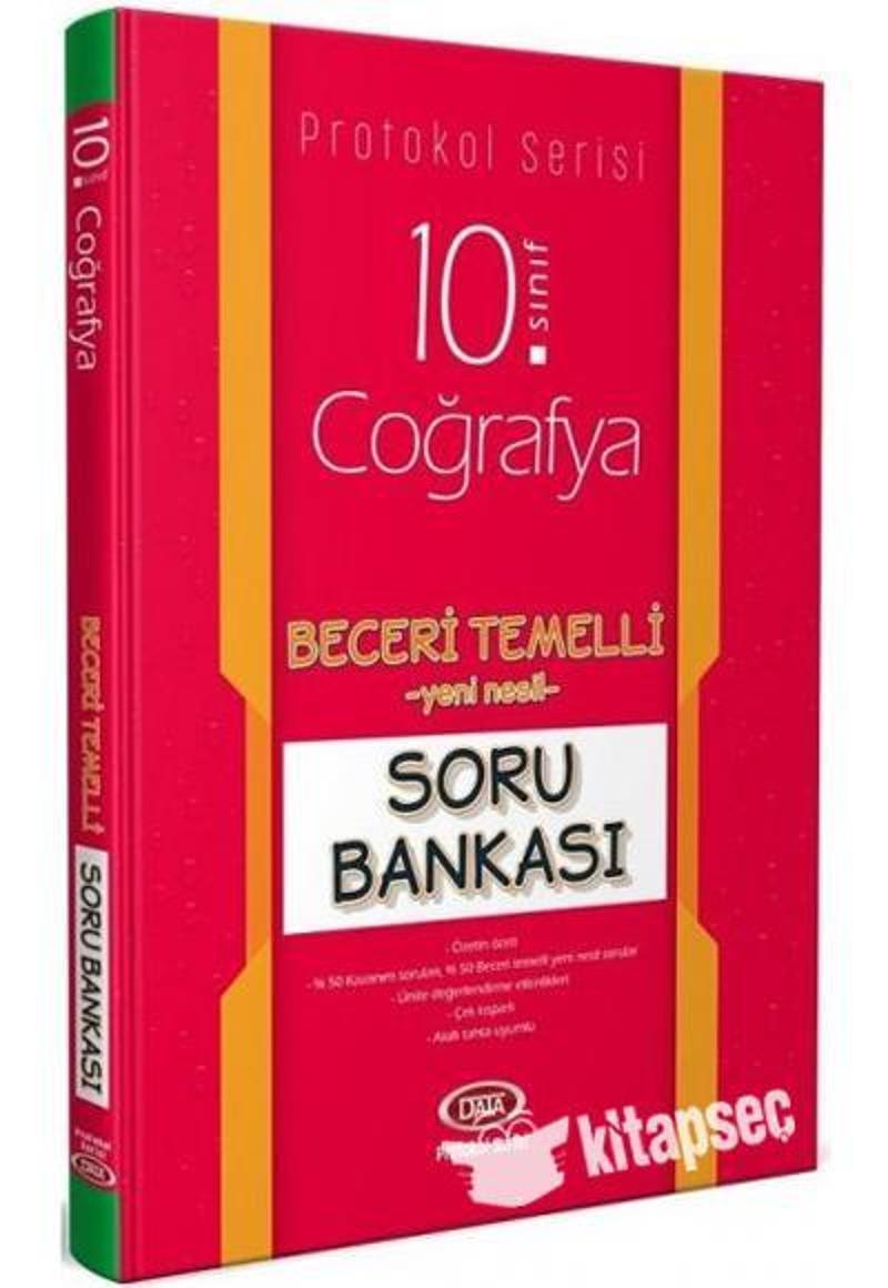 10.SINIF COĞRAFYA PROTOKOL SORU BANKASI BECERİ TEMELLİ - DATA YAYINLARI