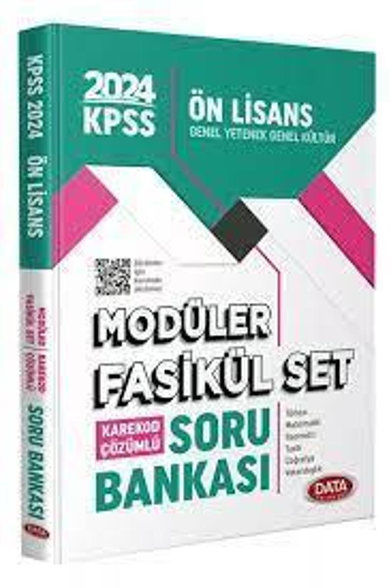 KPSS GENEL YETENEK GENEL KÜLTÜR MODÜLER FASİKÜL SET S.B ÖN LİSANS 2024 - DATA