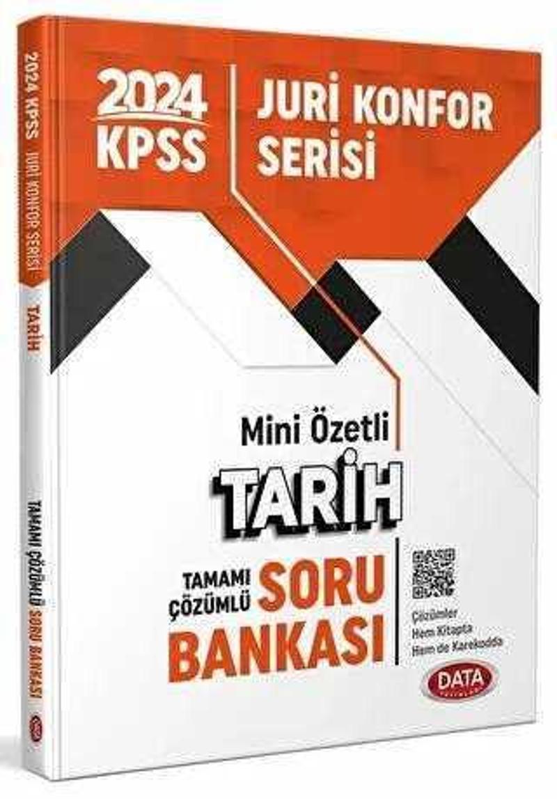 KPSS JURİ KONFOR SERSİ MİNİ ÖZETLİ TARİH TAMAMI ÇÖZÜMLÜ SORU BANKASI 2024 - DATA