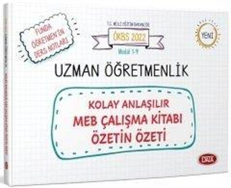 UZMAN ÖĞRETMENLİK MEB ÇALIŞMA KİTABI ÖZETİN ÖZETİ - DATA