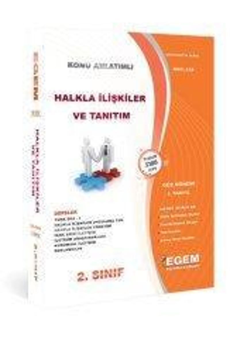 2.SINIF 3.YARIYIL HALKLA İLİŞKİLER VE TANITIM K.A - EGEM YAYINLARI