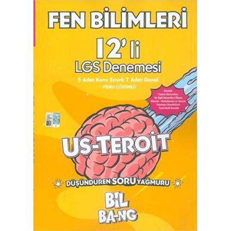 8.SINIF FEN BİLİMLERİ 12 Lİ LGS DENEME BİL BANG - KÜLTÜR YAYINCILIK