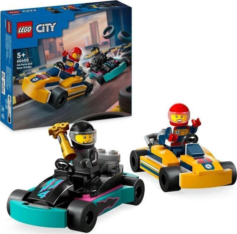 City Go-Kartlar ve Yarış Sürücüleri 60400 Lisanslı Ürün +5 Yaş (99 Parça)