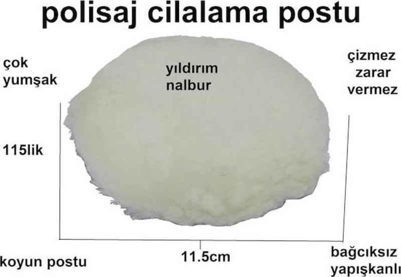 Polisaj Postu 115lik Kuzu Postu Çizmez Cırtlı Yapışkanlı