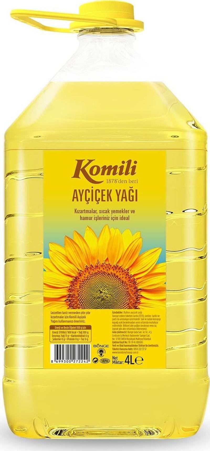 AYÇİÇEK YAĞI 4 LT PET