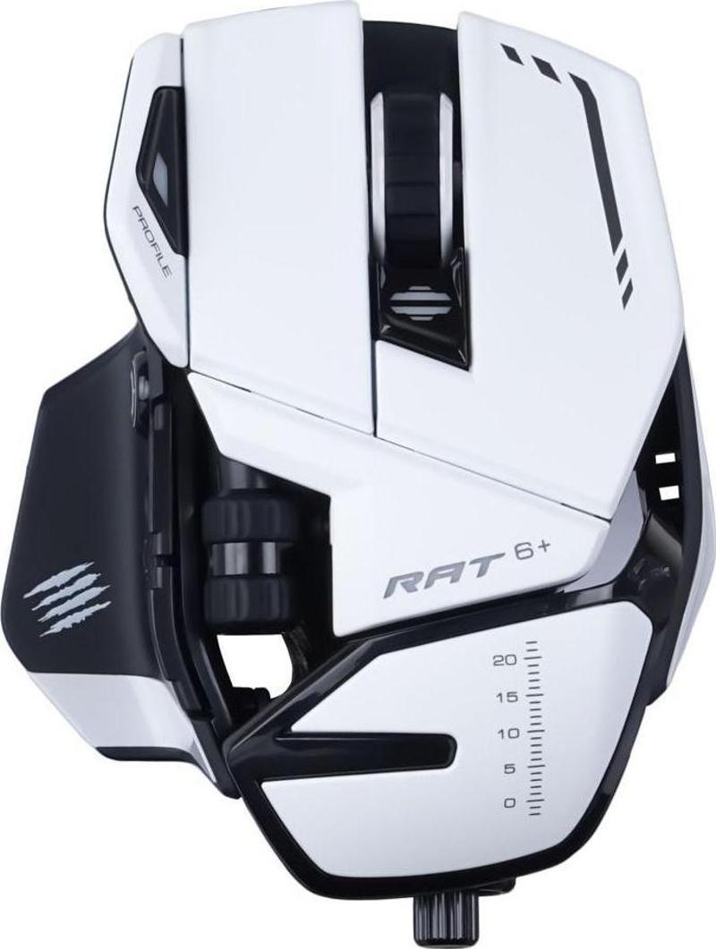 Mad Catz Rat 6+ Kablolu Gaming Mouse - Beyaz Mr04Dcınwh000-0