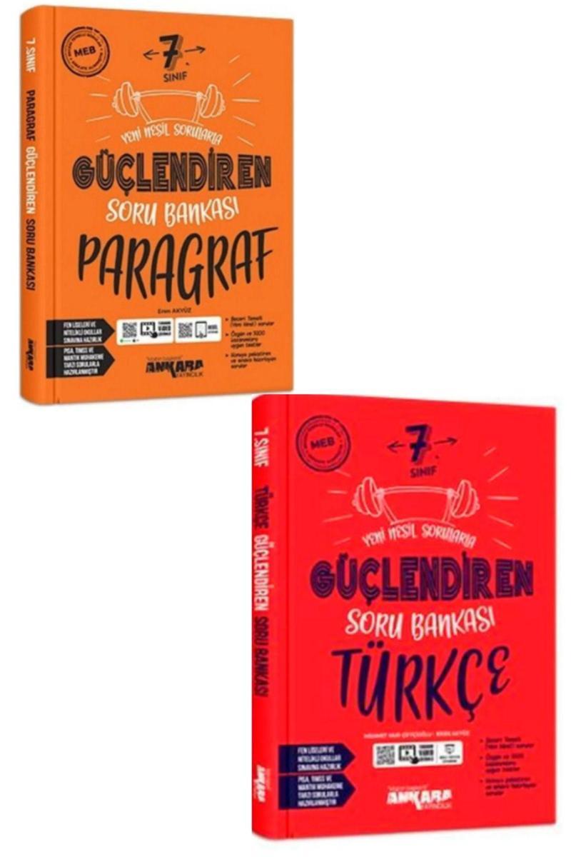 Ankara 7.Sınıf Türkçe Soru Bankası Ankara 7.sınıf Paragraf Soru Bankası Güçlendiren