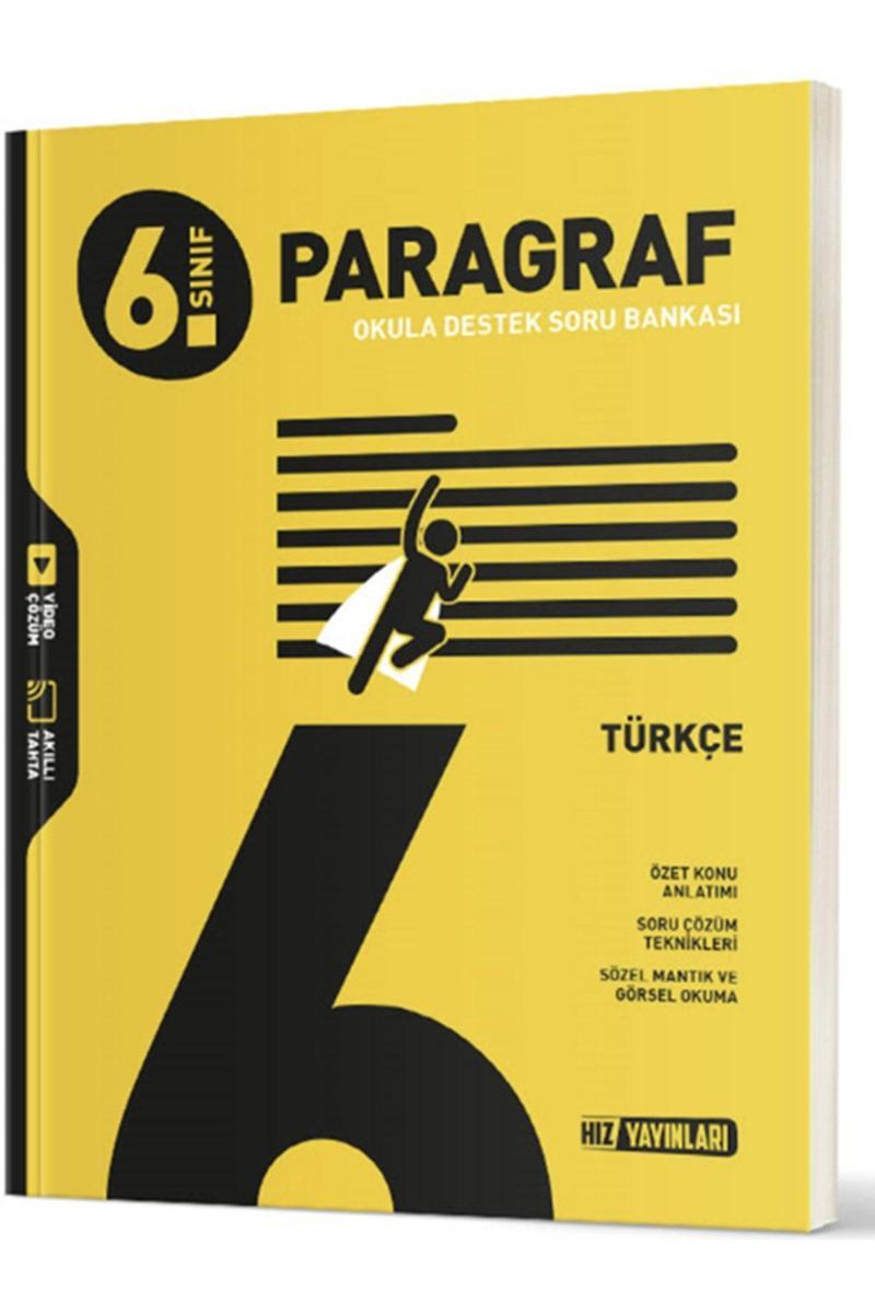 Hız Yayınları 6.Sınıf Türkçe Paragraf Soru Bankası