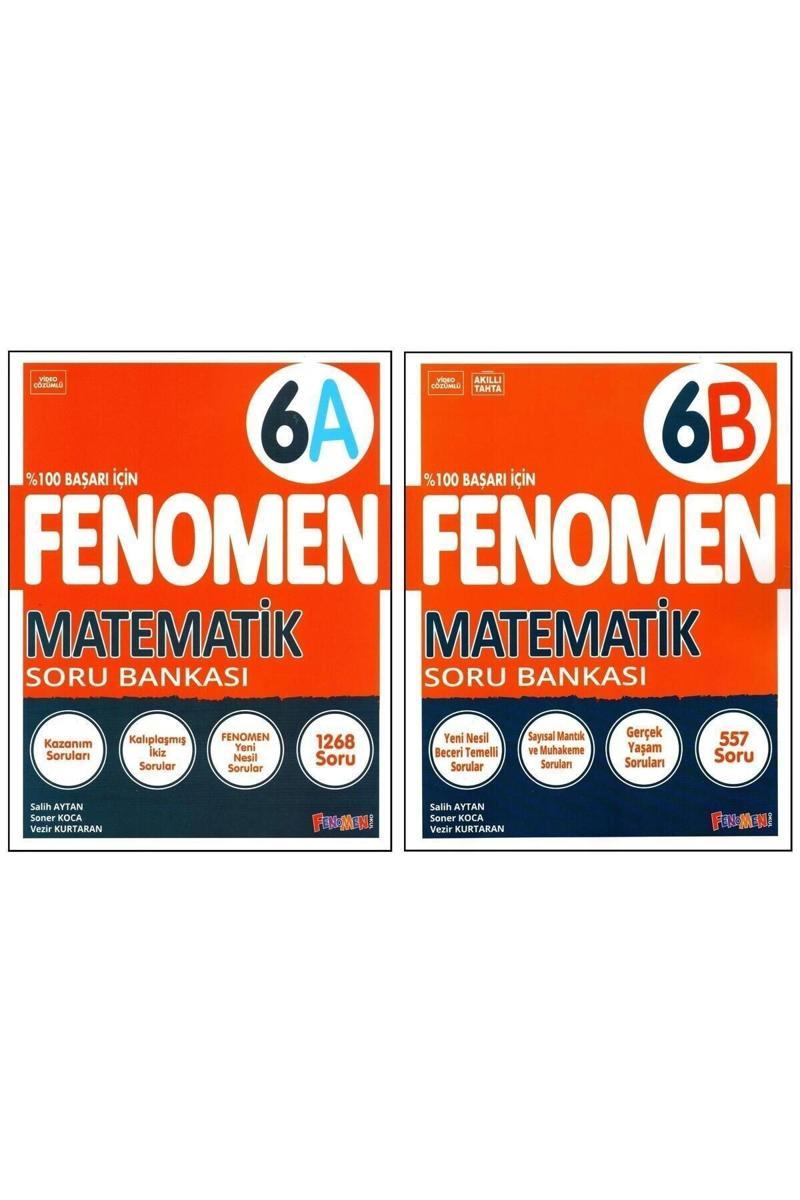 Fenomen 6. Sınıf Matematik Soru Bankası (A)+(B) Kitabı 2 Kitap