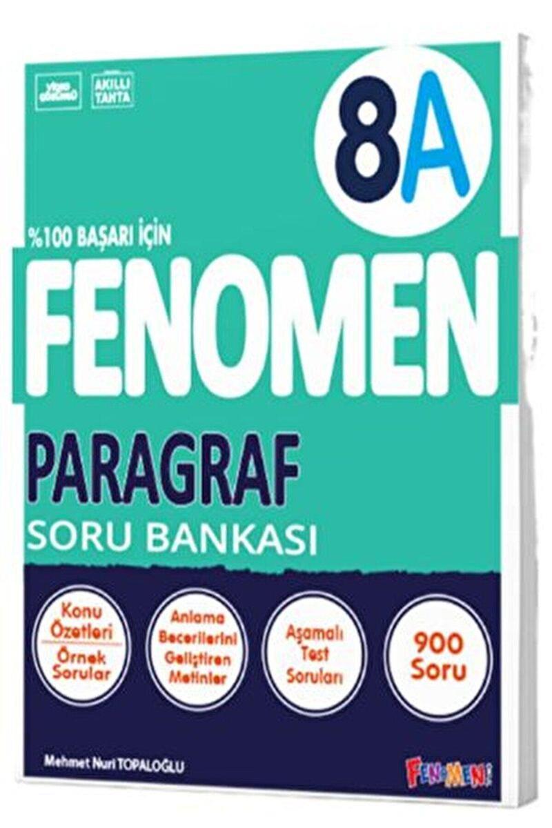 8. Sınıf Paragraf A Soru Bankası / Kolektif / Fenomen Kitap / 9786256972391