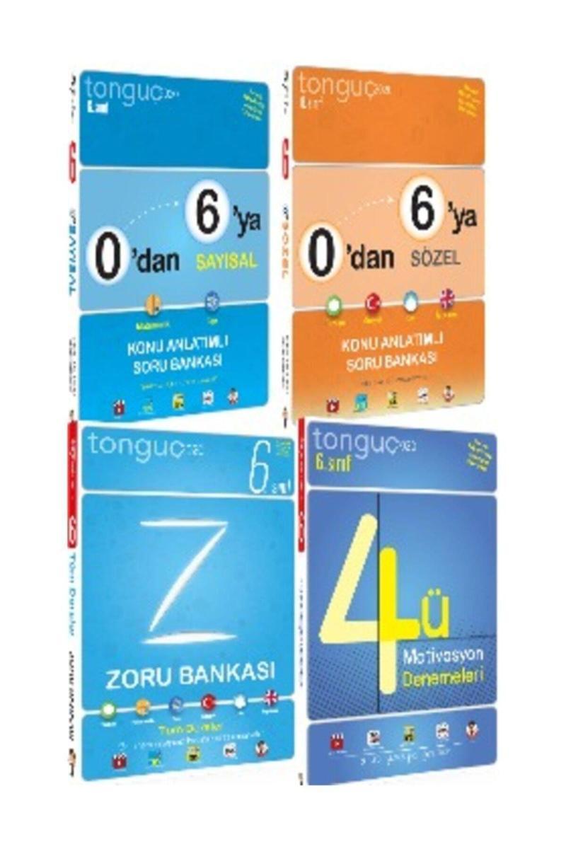 Tonguç 6. Sınıf Konu Anlatımlı Soru Bankası Zoru Bankası 4 ' lü Motivasyon set 2020