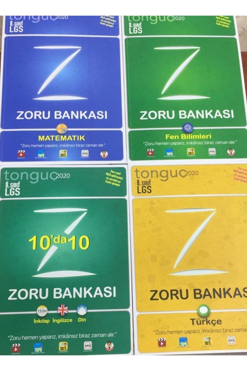 2020 Tonguç 8.sınıf Zoru Bankası Seti 4 Kitap