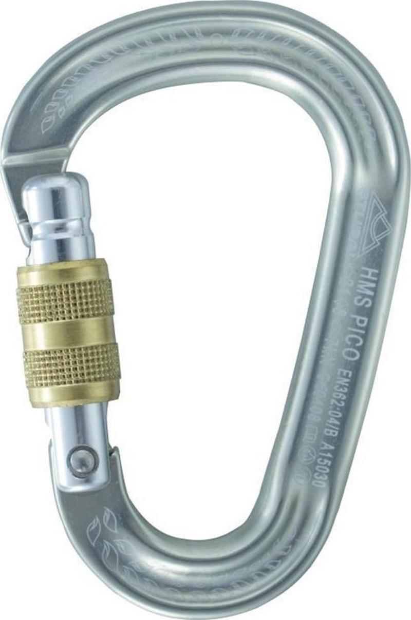 Stubai Hms Pico Easylock 21kN Silver Karabina