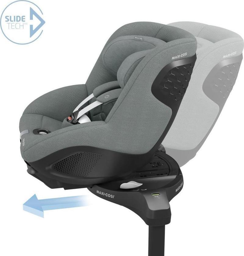 Mica 360 Pro I-Size Slidetech Kızaklı 0-18 Kg Bebek Oto Koltuğu Authentic Grey