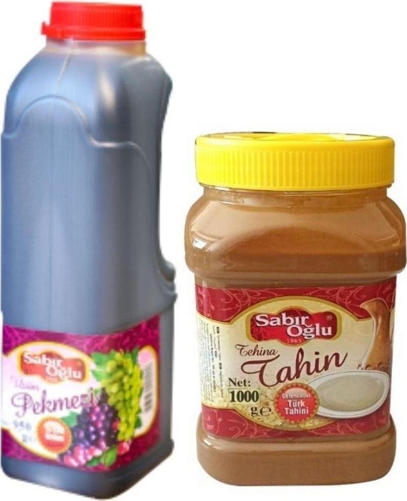 1000 Gr Bozkır Tahini & 950 Gr Pekmez Üzüm Pekmezi Pls Bidon