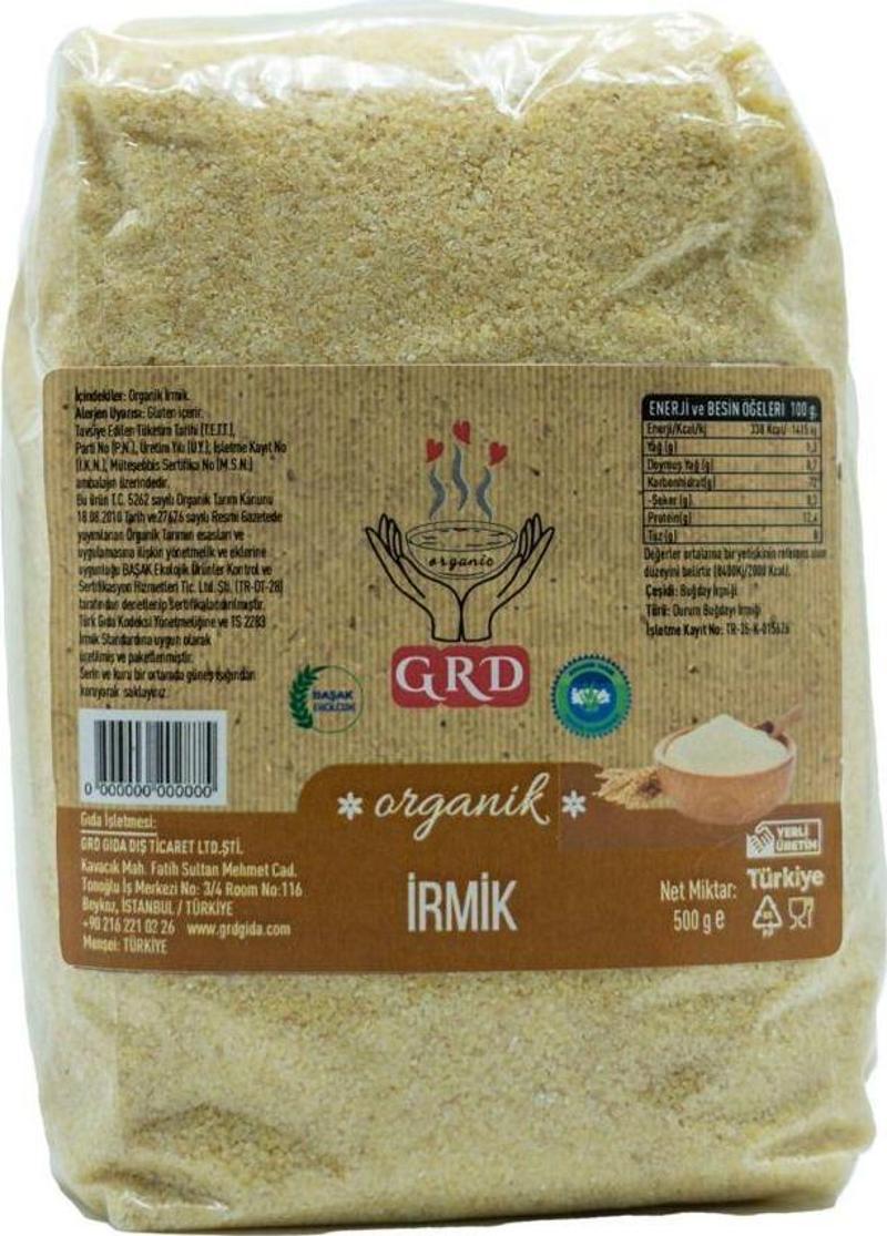  gr.d Organik İrmik 500 gr.