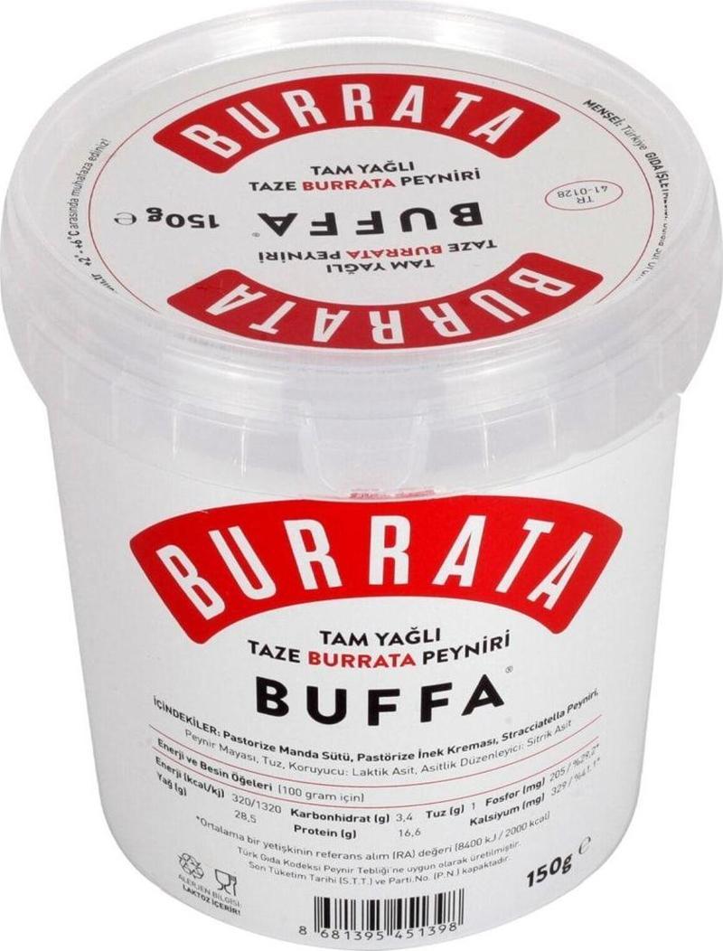 Tam Yağlı Taze Burrata Peyniri 150G