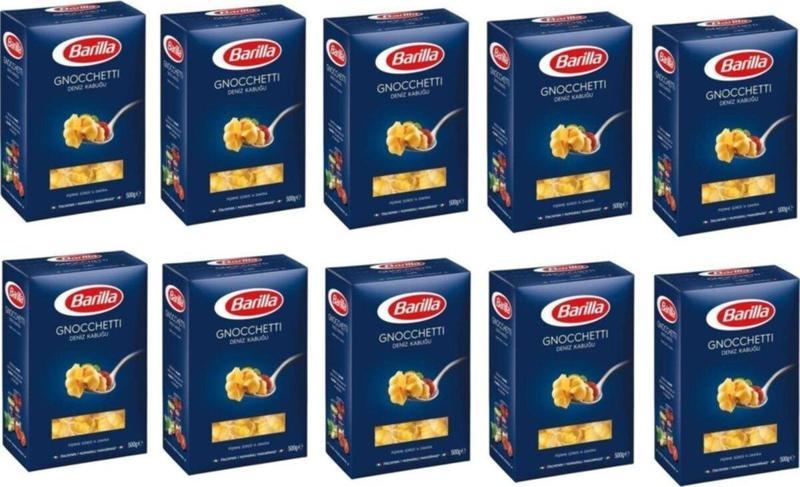 Barilla 10 Adet Deniz Kabuğu Makarna 500 gr. X 10 Gnocchetti Ekonomik