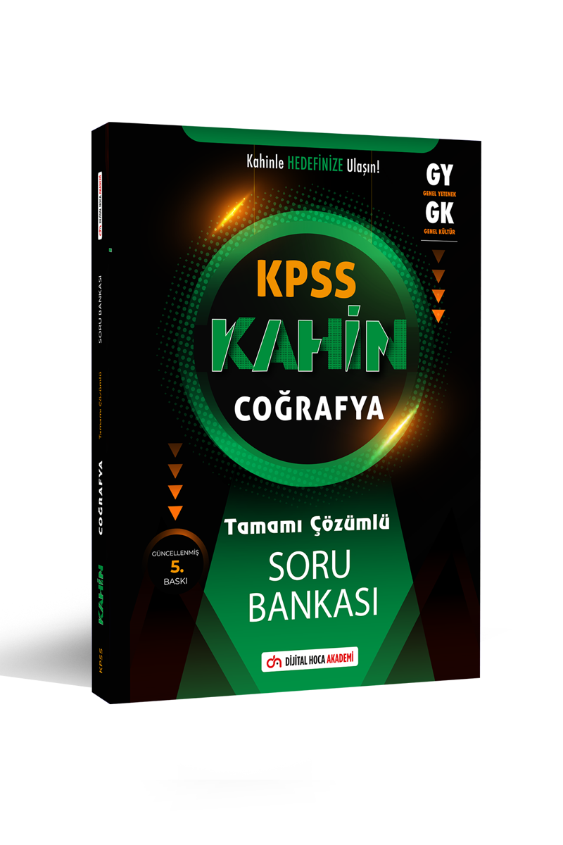 KPSS 2024 Genel Kültür Kahin Coğrafya Tamamı Çözümlü Soru Bankası Dijital Hoca Akademi