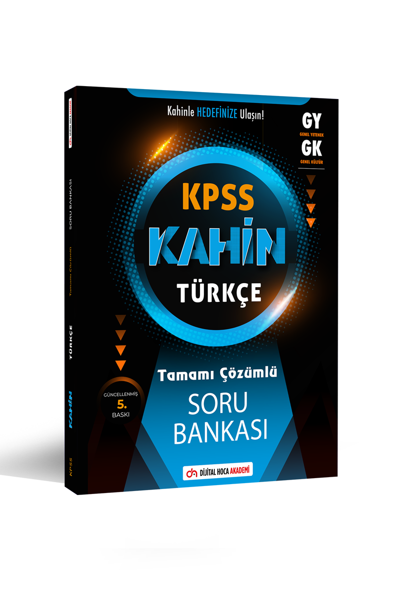 KPSS 2024 Genel Yetenek Kahin Türkçe Tamamı Çözümlü Soru Bankası Dijital Hoca Akademi