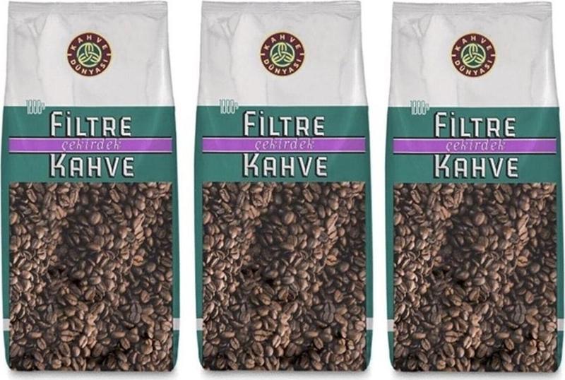 Filtre Çekirdek Kahve 1 kg x 3 Adet