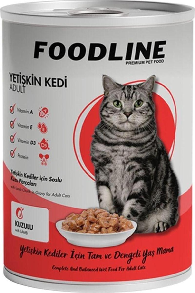 Kuzu Etli Yetişkin Kedi Konservesi 400 Gr