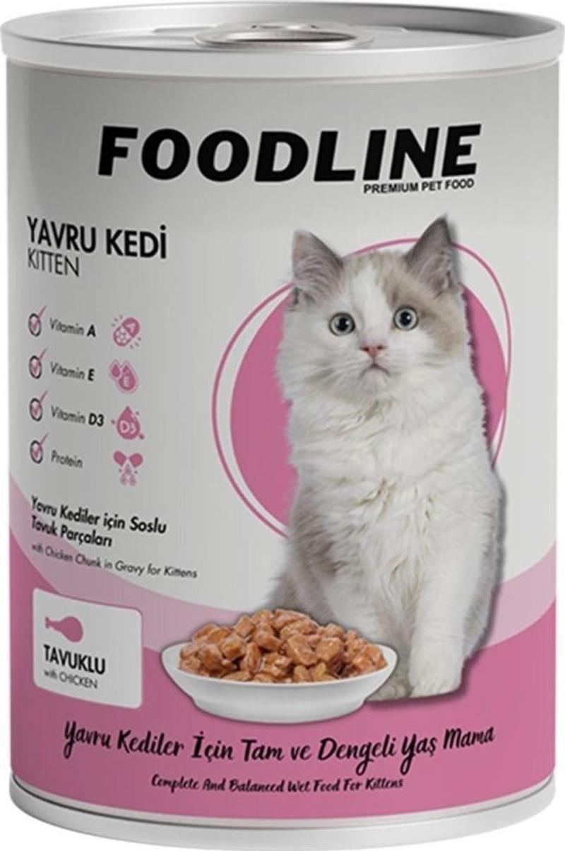 Tavuklu Yavru Kedi Konservesi 400 Gr