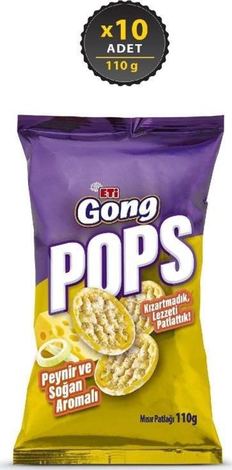 Gong Pops Peynir Soğan 110 g x 10 Adet