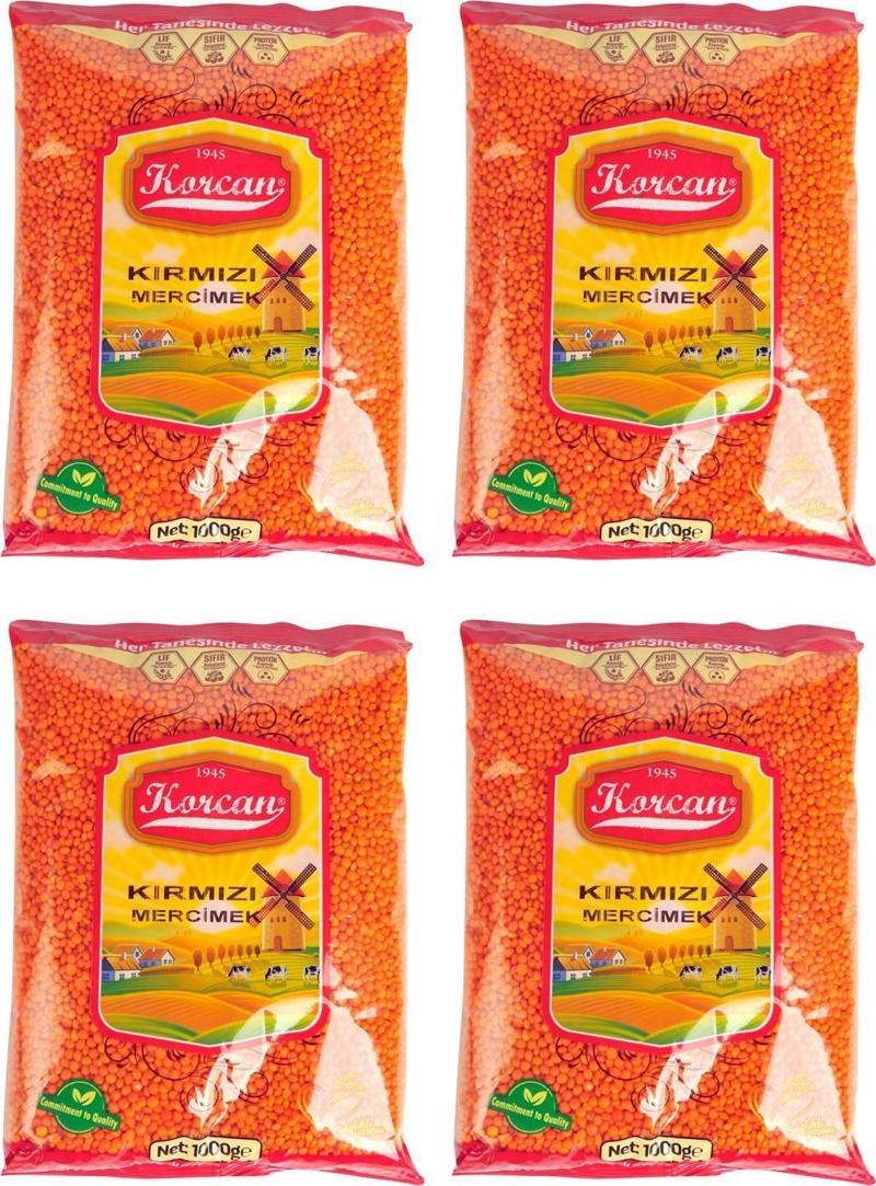 Kırmızı Mercimek 1 kg x 4 Adet