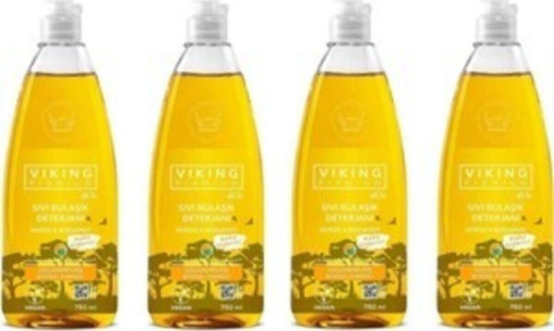 Viking Premium Bulaşık Deterjanı Nergis-bergamot 750 Ml 4 Adet